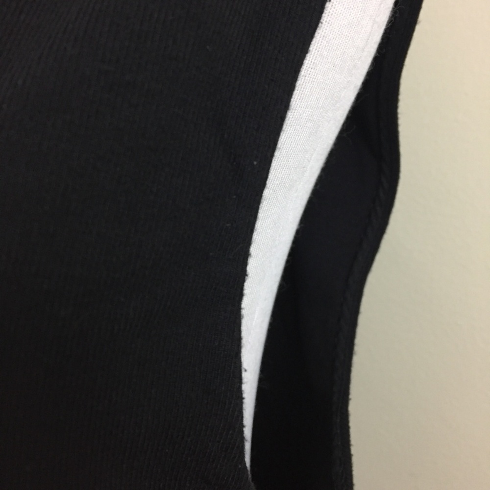 VINCE Rib Pencil Sleeveless Exposed Zip Back Dress - Picture 8 of 8